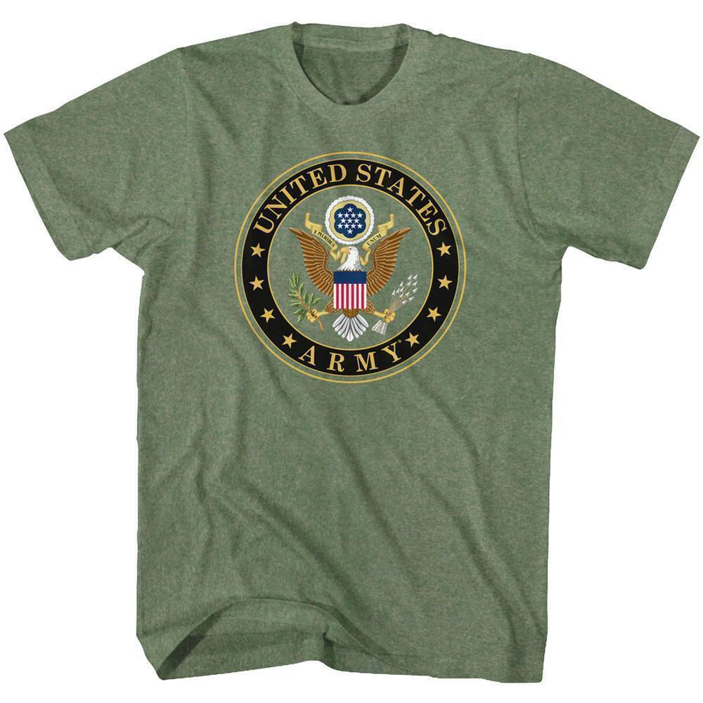 Army Army Seal Military Green Heather Adult T Shirt